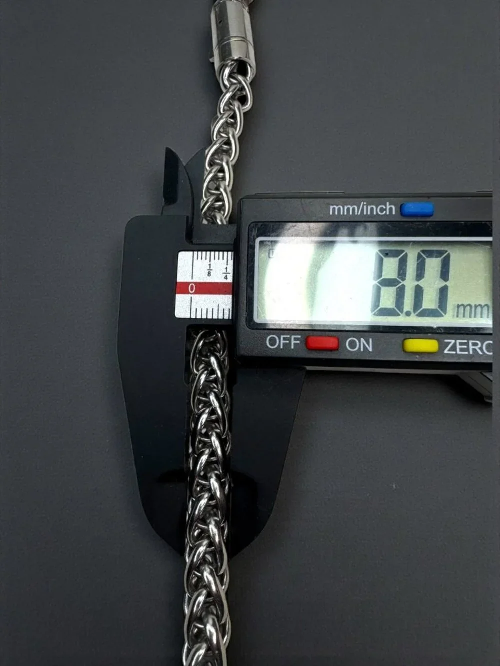 Stainless Steel Byzantine Chain Bracelet Biker 2000s